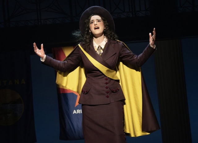 Hannah Cruz as Inez Milholland. Suffs the Musical