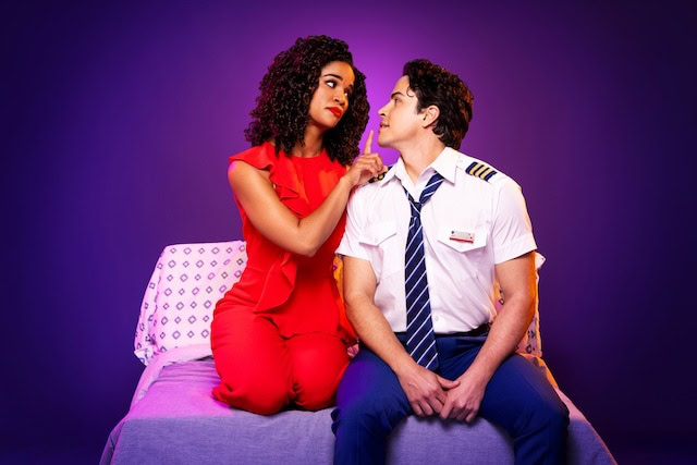 Bobbie (Britney Coleman) and Andy (Jacob Dickey) in Company.