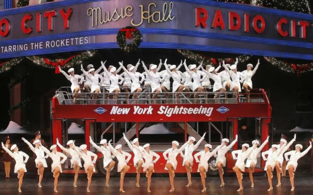 Promotional still from Christmas Spectacular starring the Radio City Rockettes.