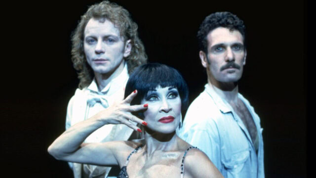 Brent Carver, Chita Rivera, and Anthony Crivello, original cast of Broadway musical Kiss of the Spider Woman