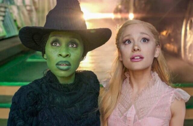 Elphaba (Cynthia Erivo) and Glinda (Ariana Grande). Wicked Part One